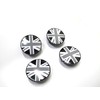ATEX Black Union Jack Wheel Hub Center Cover Kit for