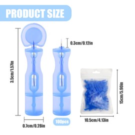 100 Pcs Disposable Blackhead Blemish Remover, Acne Pimple Popper Needle, Pimple Needles, Effective Removal of Acne and Acne Blackheads, Home Use to Clean The Skin