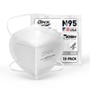 BNX N95 Máscara facial protectora con certificado NIOSH fabricada en Estados Unidos (paquete de 10, número de aprobación TC-84A-9315/modelo H95W), color blanco