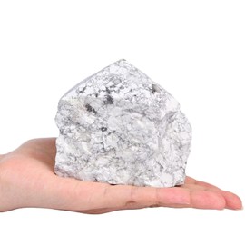 Natural White Howlite Crystal Wand Irregular Quartz Column 0.8-1.5 Lbs