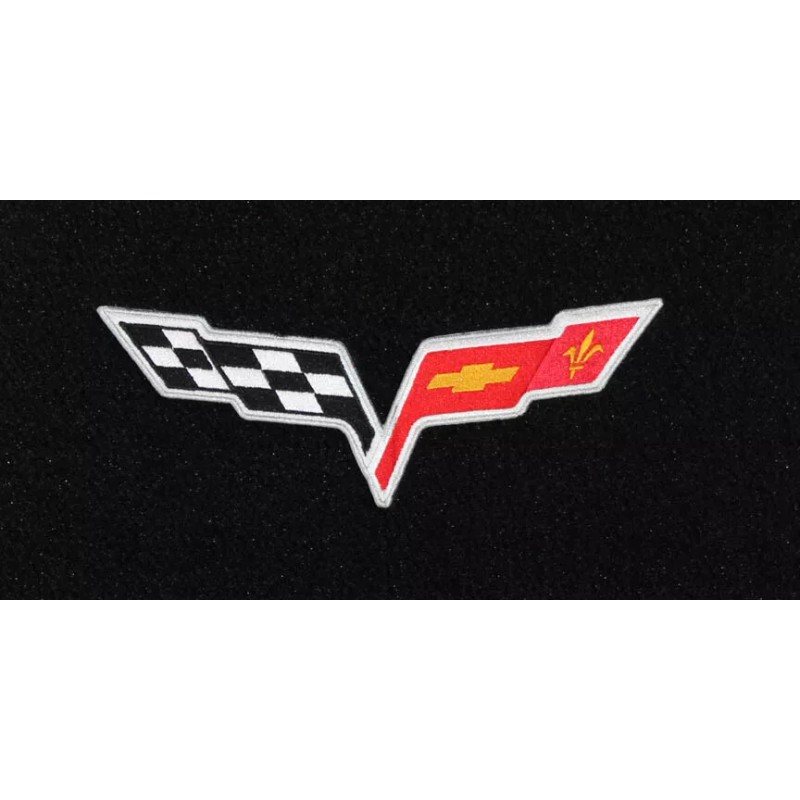 AFM NEW! Black Carpet FLOOR MATS 2005-2007 Corvette W/ Embroidered
