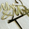 AMINJIE Mr and Mrs Cake Topper - Wedding, Engagement, Wedding