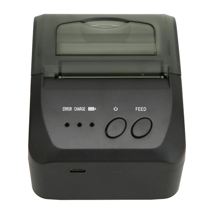 Portable Receipt Printer 58mm Bluetooth 4.0 Fast Printing Low Noise
