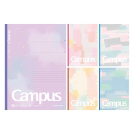 Kokuyo Notebook, Campus Notebook, B5, Dot B Ruled, Limited Edition Acrylic Palette, Pack of 5 Colors, No - 3CBTN-L38X5