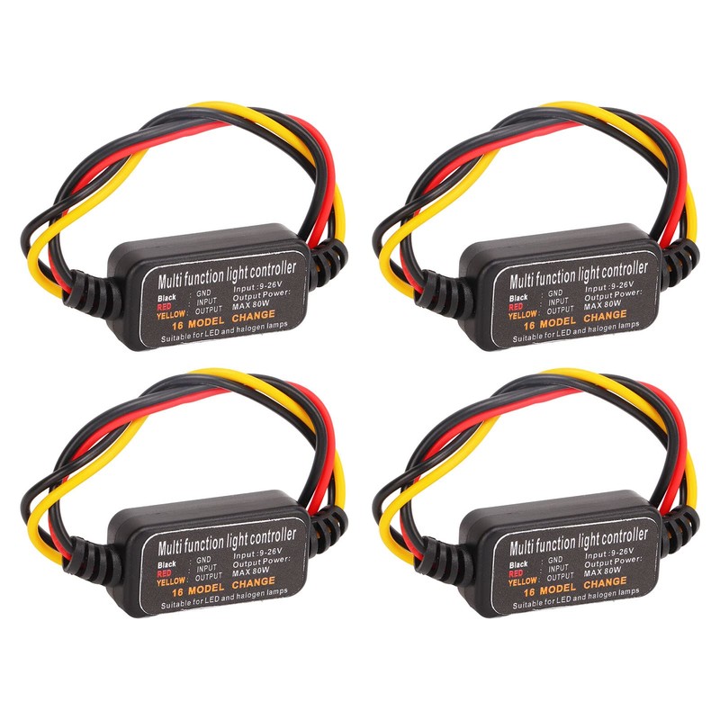 Acouto brake flasher module, 4PCS DC9 26V Led Brake Light
