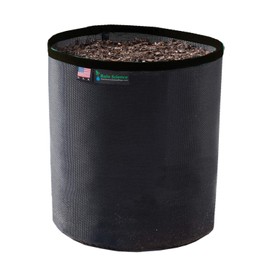 Rain Science Grow Bag 3 Gallon, Planting Pots - Colorful Plant Grow Bags Pots Gardening Vegetable - Air Pruning Mesh Fabric Plant Container - (Black/Black)