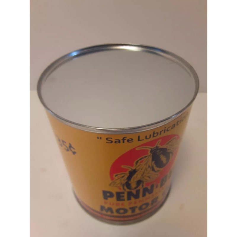 Penn-Bee Vintage Penn-Bee Motor Oil Can 1 qt. - (