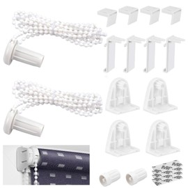 Pack of 16 Roller Blind Brackets Window, 17 mm Clamp Holder for Klemmfix Roller Blind, Replacement Parts Double Roller Blind, Clamp Holder, Klemmfix Clamp Support Holder, for Blackout Roller Blind,