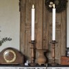 SEHNSY White Flameless Taper Candles with Remote and Timer, 10.1"