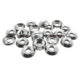 Hippo Hardware M5 (5mm) Cup Washers for Countersunk Screws Bolts A2 Stainless Steel (Pack of 10)