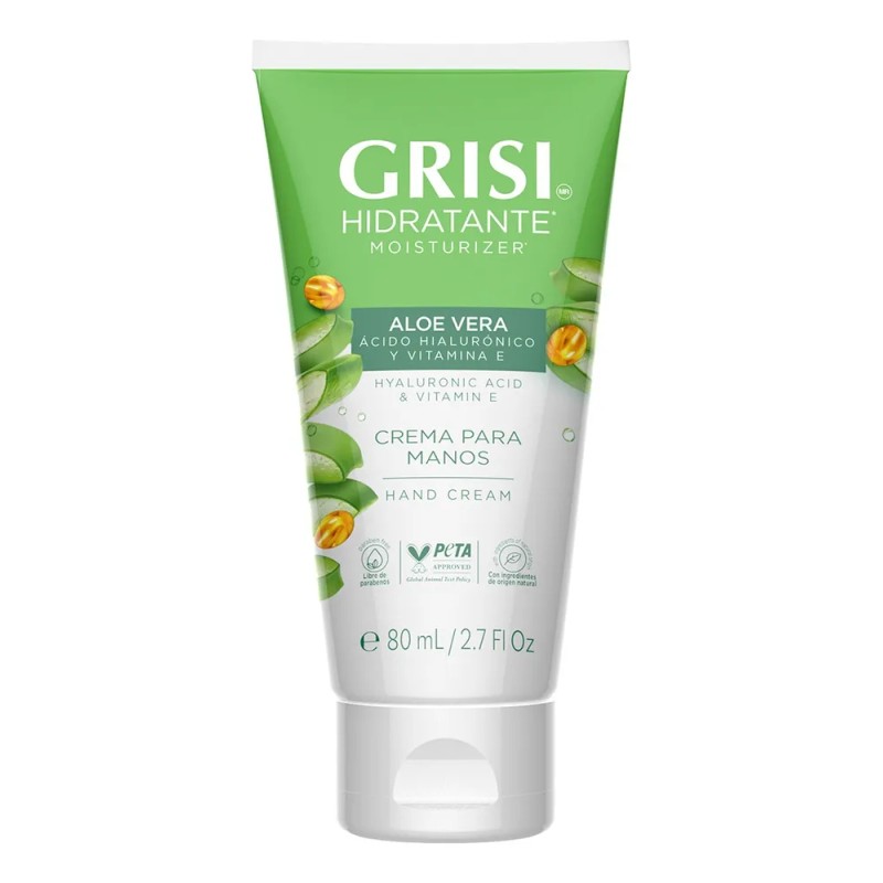Grisi Crema De Manos Aloe Vera Y Ácido Hialurónico 80