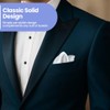 The Tie Co™ Satin Polyester Pocket Square – 28x28cm Handkerchief/Hanky