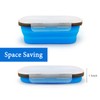 Lunbengo Collapsible Lunch Box Containers, Silicone Bento Box with Airtight