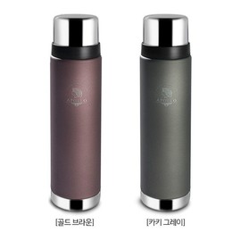 Apollo Stainless Steel Vacuum Thermos Bottle 800ml Gold Brown (EL1542) / 아폴로 스텐 진공 보온병 800ml 골드브라운 (EL1542)