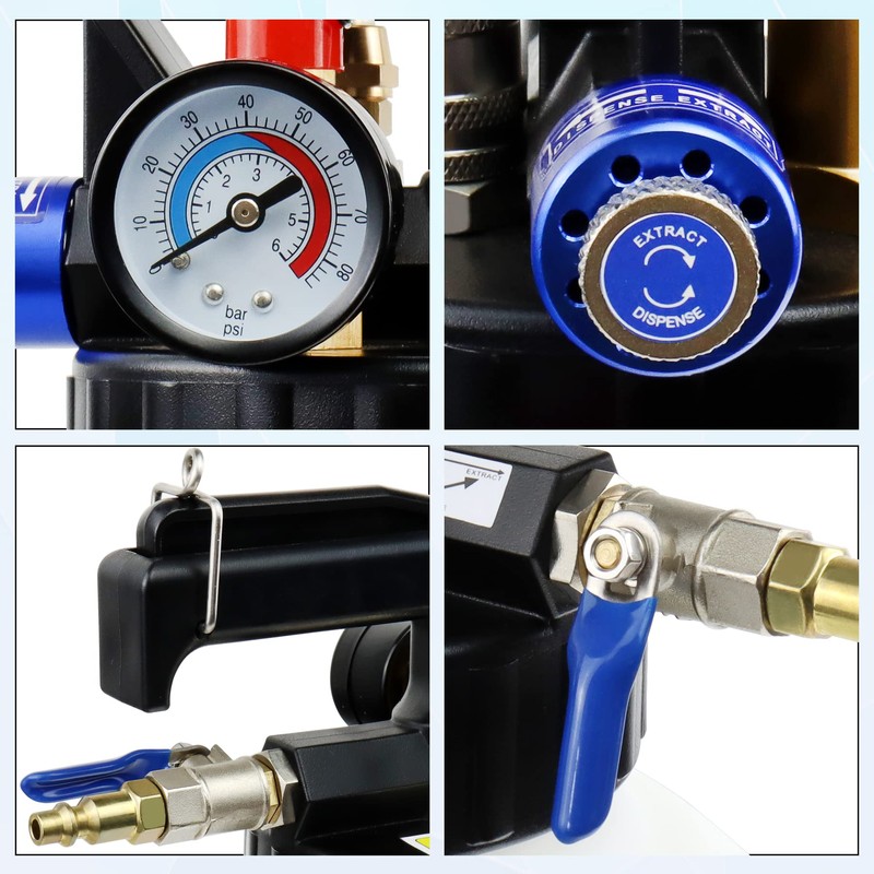 JoyFans 10L Pneumatic Transmission Fluid Pump Extractor and Dispenser, Gearbox