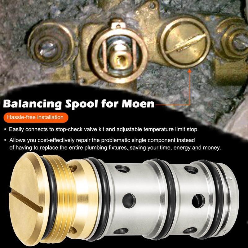For Moen 1423 Balancing Spool Perfectly Compatible with Moentrol Moen