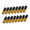 PACKOVE 20pcs Glass Roller Bottles Essential Oil Roll Containers Leak