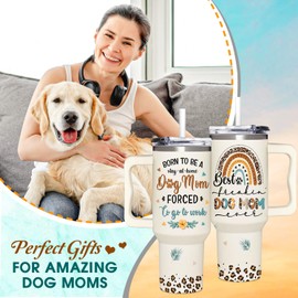 365fury Gifts For Mom - Dog Mom Born To Be Tumbler 40Oz