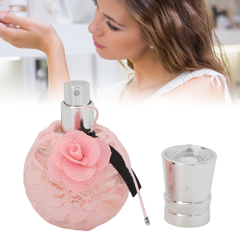 Female Perfume Rose Fragrance Long Lasting Pink Lace Bottle Fine