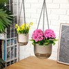 Maxcheck 4 Pcs Self Watering Hanging Planters Indoor 6.5'' 4.5''