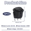 Rocker Switch, Rocker Switch, Round Black Rocker Switch, 3 Positions,