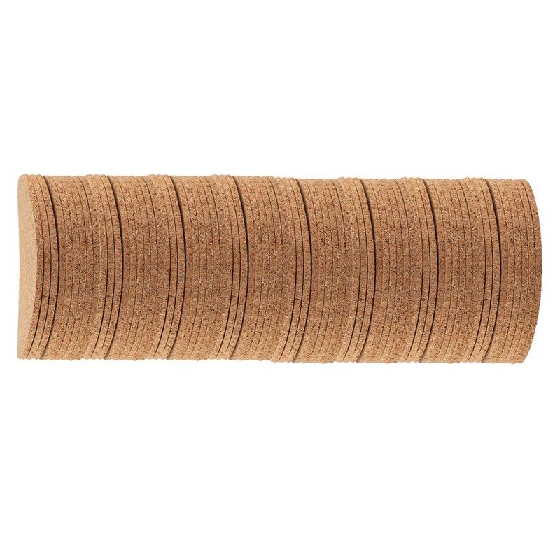 Cork Coasters for Drinks, Wooden Coasters, Round Edges, Coasters for