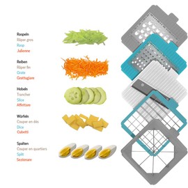Durandal Manual Vegetable Slicer, Vegetable Slicer, Onion Cutter, Chip Cutter, Kitchen Helper, Onion Chopper, Cucumber Slicer, All-Slicer, Multi-Chopper