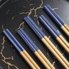 AOOSY 5-Pair Reusable Chopsticks,Natural Bamboo Chopsticks Classic Japanese Chop Sticks