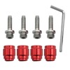 Ollanoos 4 Sets Disc Bicycle Olive Connecting Insert Oil Fitting