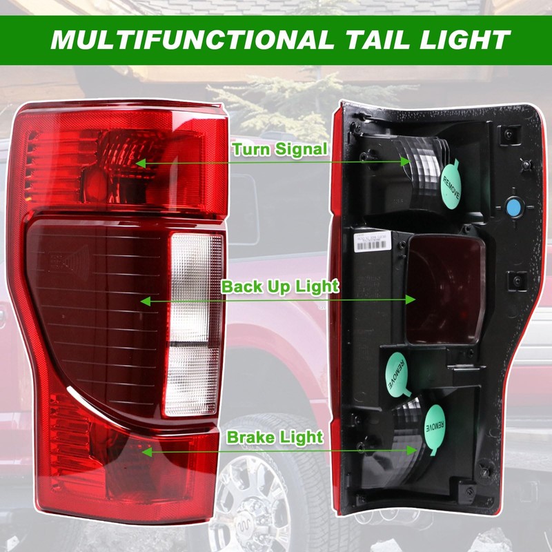 Tail Lights With Blind Spot Compatible with Ford F250 F350