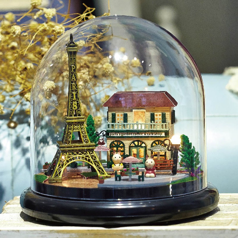 DIY Doll House Music Box Miniature House Toy Kit with