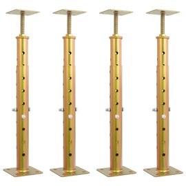 4Pack Adjustable Floor Jack,19" - 36" Telescoping Jack Post for Basement Deck Leveling, Heavy-Duty Steel Construction for DIY Crawl Spaces Heavily Loaded 4400lbs Capacity