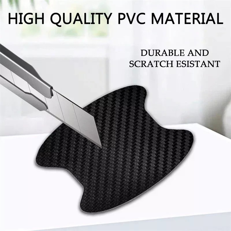 Door Protection 4 Set Black Carbon Fiber Truck Car Door