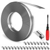 GASHER 32FT 304 Stainless Steel Hose Clamps DIY Kit, Clamps