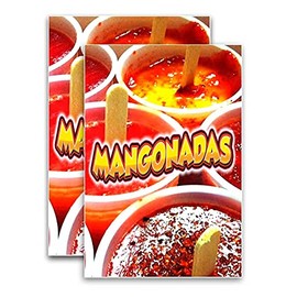 Mangonadas (24" X 36") Vinyl Decal Only (Pack of 2) |Sign|Sticker|Poster