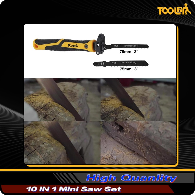 TOOLAN: 10-In-1 Model Craft Hand Saw & File Set. DIY