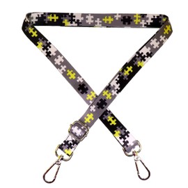 [Teeoff] Cross Body Handbag Purse Strap Crossbody Handbag Purse Strap Wide Shoulder Strap Adjustable Replacement Belt Guitar Style, Puzzle (20mm Wide)