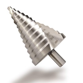 CUKCIC Step Drill HSS Spiral Slot Round Shank Cone Drill 6-60mm