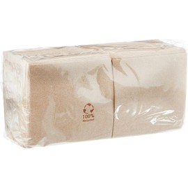 Morigami, Cocktailserviette aus Papier, 1/4-Falz, Spitze, natürlich, 150 Servietten