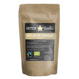 InterVanilla Fairtrade Organic Alor Vanilla, Pack of 10 Vanilla Beans 14-17 cm High Vanilla Content of 2% Fair Trade Also Great for Extract