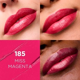 LOral Paris Makeup Colour Riche Original Creamy, Hydrating Satin Lipstick, 185 Miss Magenta, 0.13 oz.                                                 