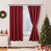 JIUZHEN Curtains with Ruffle Tape, Blackout Curtains, Opaque Curtains, Living