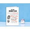Serviky Funny Bonus Dad Happy Father’s Day Card, Sweet Thank