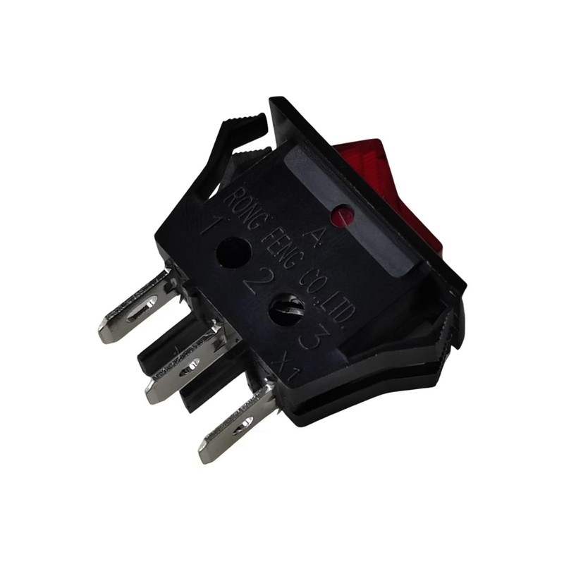 RF-1001 10A 250VAC 3 Pins 2 Positions Rocker Switch with