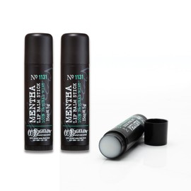 C.O. Bigelow Mentha Lip Balm Sticks, Pack of 3 Bulk Lip Balm Sticks with Shea Butter & Peppermint Oil, 0.15 oz
