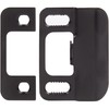 Stone Harbor Hardware Adjustable Strike Plate, Matte Black