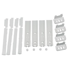 LUTH Premium Profi Parts Door Assembly Kit for Tow Hinge Compatible with Bauknecht Whirlpool Ignis 481231019131 for Fridge Freezer Fridge Freezer Combination