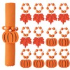 APTWOW Fall Thanksgiving Napkin Rings Set of 12 - Fall