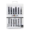 MODA Beautiful Eyes Black 7pc Makeup Brush Kit – Travel