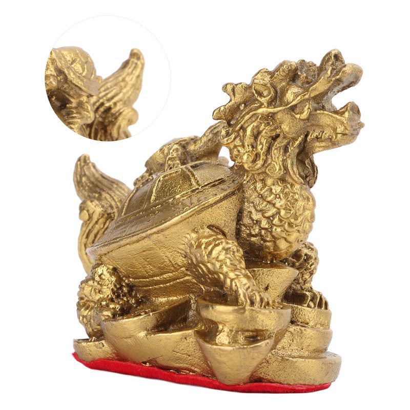 Feng Shui Decoration Dragon Tortoise Feng Shui Copper Casting Craft
